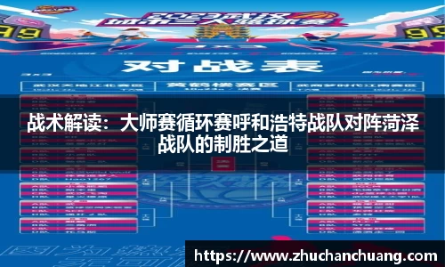 战术解读：大师赛循环赛呼和浩特战队对阵菏泽战队的制胜之道